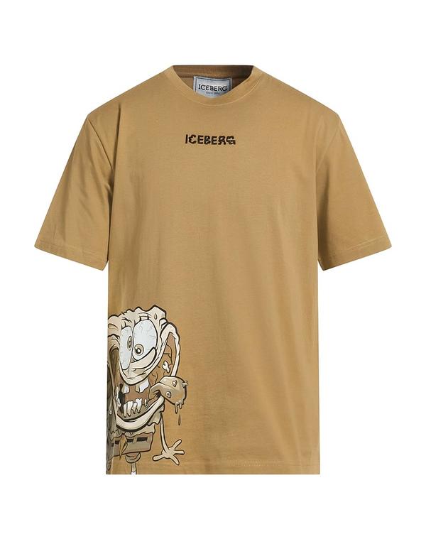 アイスバーグ メンズ トップス Tシャツ ICEBERG Beige ベージュ｜ReVida 店