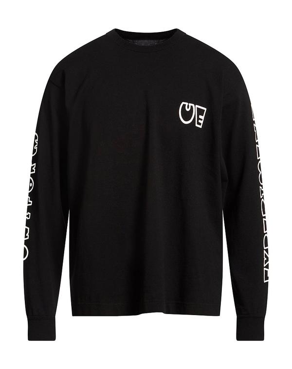 ユニフォームエクスペリメント メンズ トップス プルオーバー UNIFORM EXPERIMENT Black 黒いこと