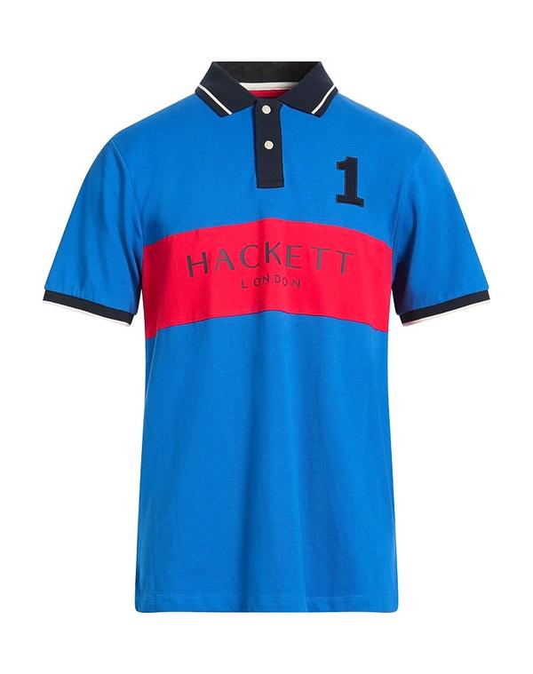ハケット メンズ トップス スポーツシャツ HACKETT Blue 青み