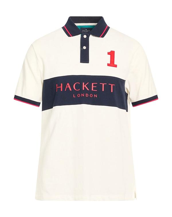 ハケット メンズ トップス スポーツシャツ HACKETT Ivory 象牙色