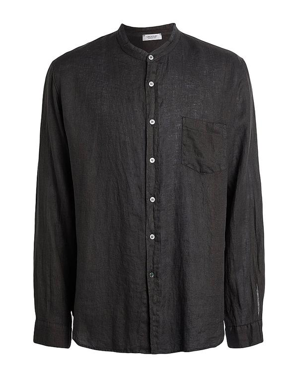 クロスリー メンズ トップス シャツ CROSSLEY 無地シャツ Black ブラック