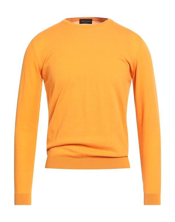 ロベルトコリーナ メンズ トップス プルオーバー ROBERTO COLLINA ティーシャツ Mandarin Orange オレンジ色