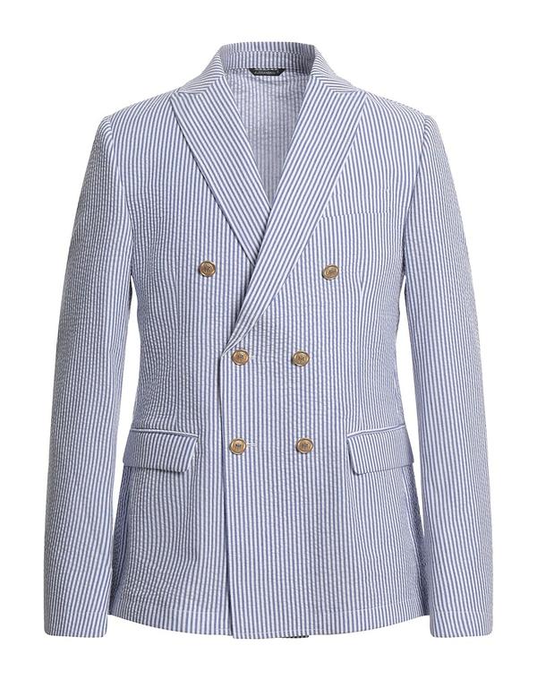 ダニエレ アレッサンドリー二 メンズ アウター ジャケット・ブルゾン DANIELE ALESSANDRINI HOMME テーラードジャケット Light Blue ブルー