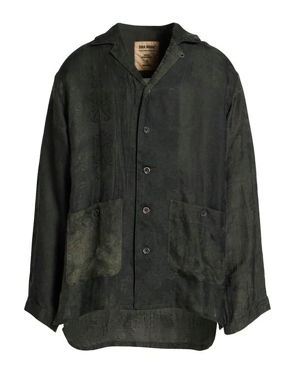 ユマ 一 メンズ トップス プルオーバー UMA WANG Dark Green 緑であること