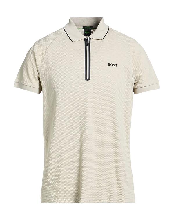 元締め メンズ トップス スポーツシャツ BOSS Beige ベージュ