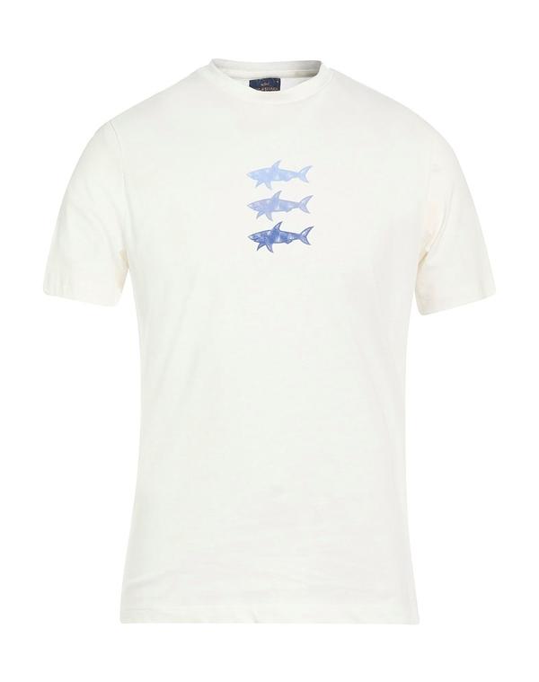 ポールアンドシャーク メンズ トップス Tシャツ PAUL & SHARK White ホワイト｜ReVida 店