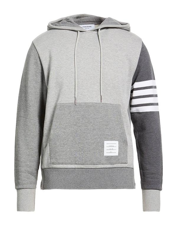 トム赤銅色 メンズ アウター パーカー・スウェット THOM BROWNE Light Gray 薄墨色