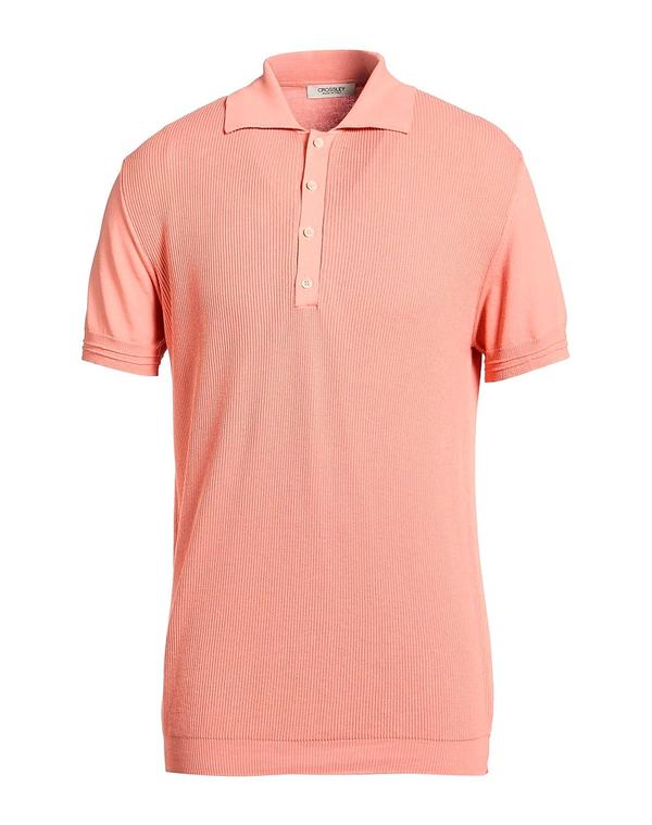 クロスリー メンズ トップス ポロシャツ CROSSLEY Salmon Pink ピンク|ReVida 店