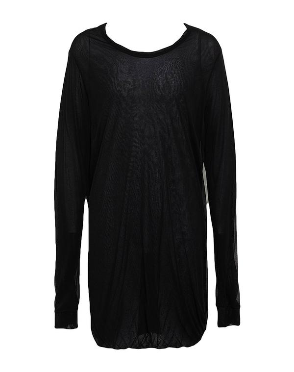 リックオウエンス メンズ トップス ティーシャツ RICK OWENS Black 黒いこと