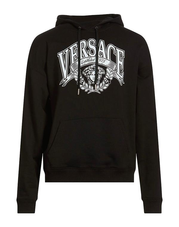 ヴェルサーチ メンズ アウター パーカー・スウェット VERSACE Black 黒いこと