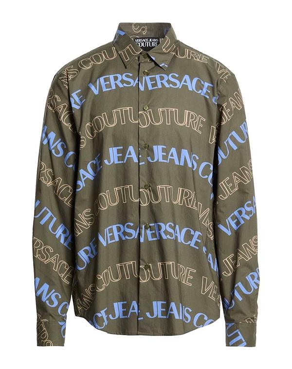 ヴェルサーチ メンズ トップス シャツ VERSACE JEANS COUTURE Military Green グリーン｜ReVida 店