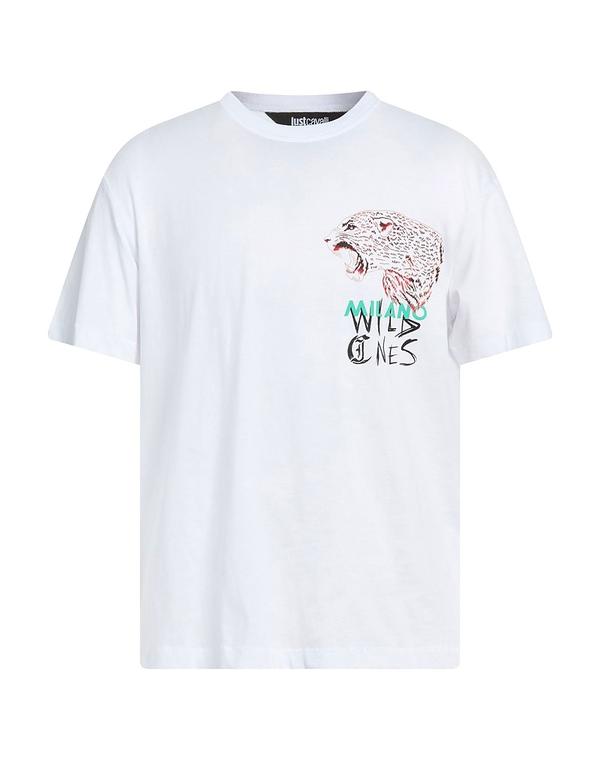 ジャストカバリ メンズ トップス ティーシャツ JUST CAVALLI White 白いこと