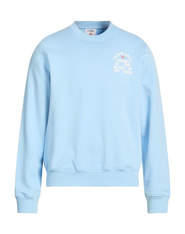 カサブランカ メンズ アウター パーカー・スウェット CASABLANCA Light Blue 青碧