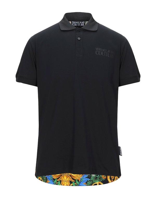 ヴェルサーチ メンズ トップス スポーツシャツ VERSACE JEANS COUTURE Black 黒いこと