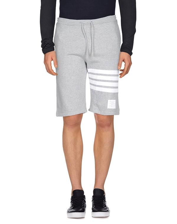 トム赤銅色 メンズ ボトムス 心地好いズボン下 スウェットパンツ THOM BROWNE Light Gray 薄墨色