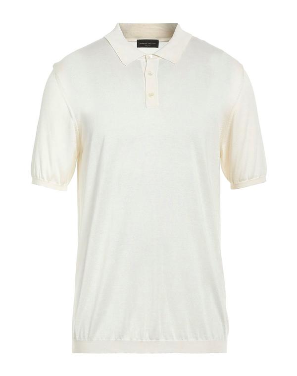 ロベルトコリーナ メンズ トップス スポーツシャツ ROBERTO COLLINA Ivory 象牙色