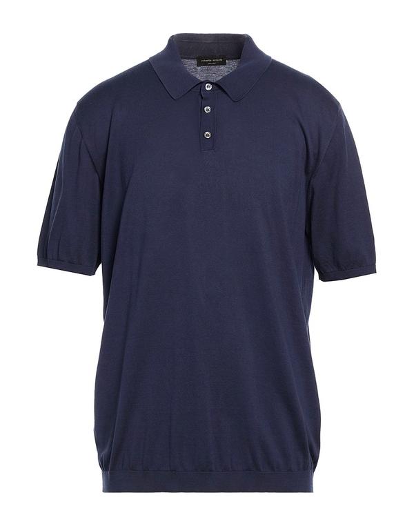 ロベルトコリーナ メンズ トップス スポーツシャツ ROBERTO COLLINA Midnight Blue 青碧