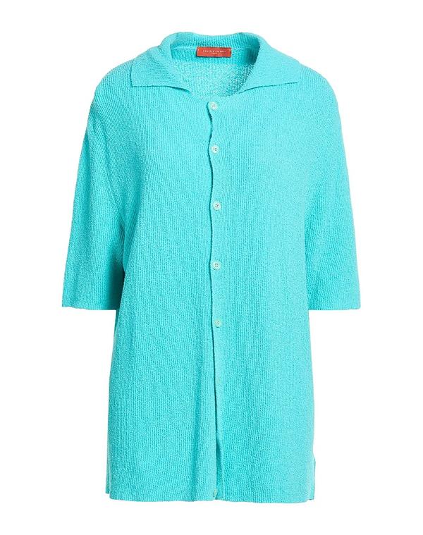 ダニエル フィエゾリ メンズ トップス プルオーバー DANIELE FIESOLI Turquoise Blue 青色