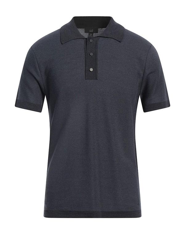 ダン吸血鬼 メンズ トップス スポーツシャツ DUNHILL Midnight Blue 青碧