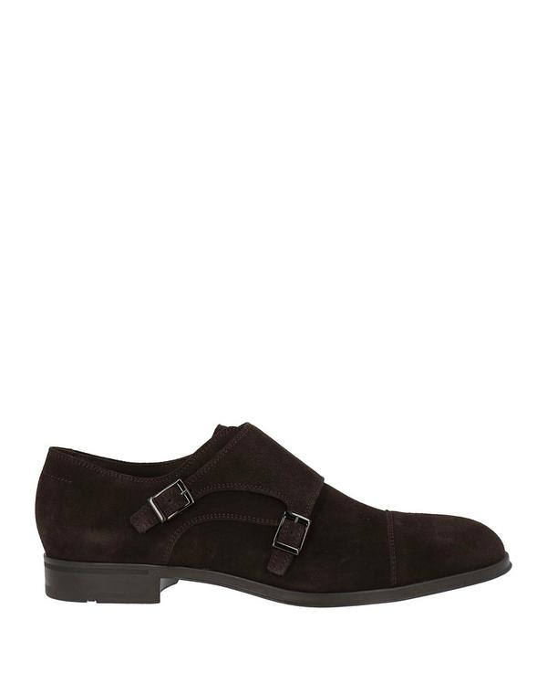 ヒューゴボス メンズ シューズ スリッポン・ローファー モカシン BOSS HUGO BOSS Dark Brown 赤銅色