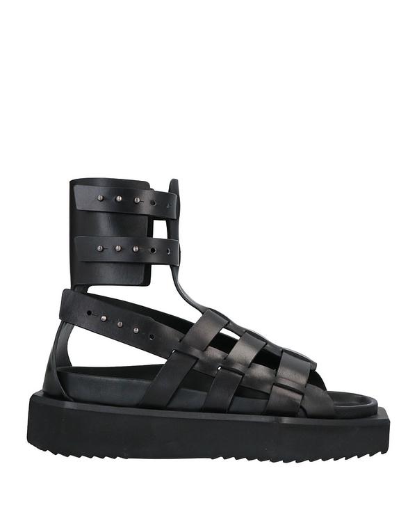 リックオウエンス メンズ シューズ サンダル RICK OWENS Black 黒いこと