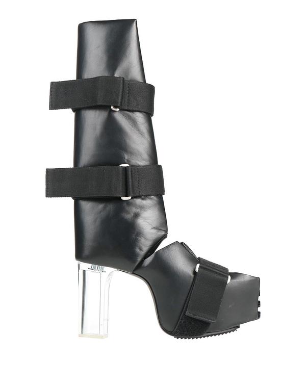 リックオウエンス メンズ シューズ ブーツ・レインブーツ 遊撃手ブーツ RICK OWENS Black 黒いこと