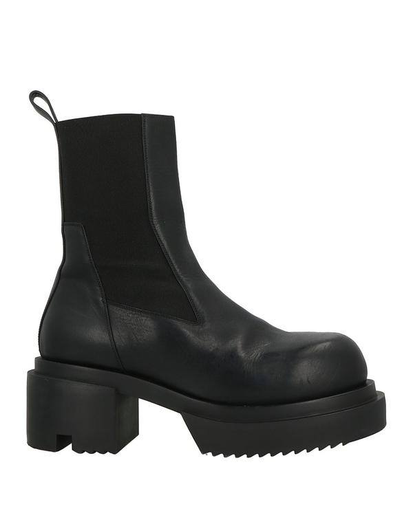 リックオウエンス メンズ シューズ ブーツ・レインブーツ 遊撃手ブーツ RICK OWENS Black 黒いこと