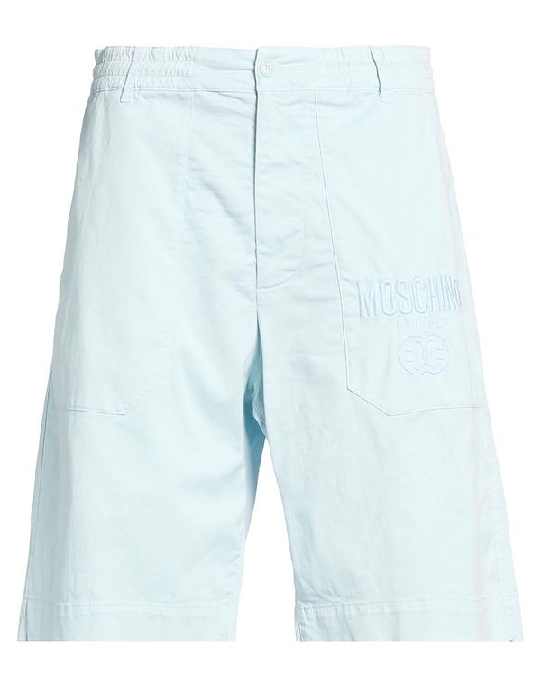 モスキーノ メンズ ボトムス 二分の一ズボン下・さる股引き 遊撃手ズボン下\u0026バミューダパンツ MOSCHINO \u0026 Sky Blue 青み