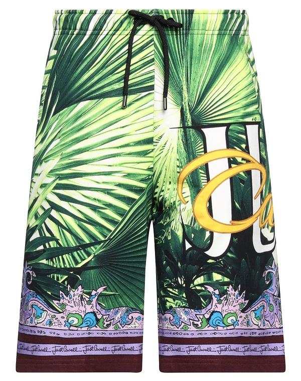 ジャストカバリ メンズ ボトムス 心地好いズボン下 スウェットパンツ JUST CAVALLI Green 緑であること