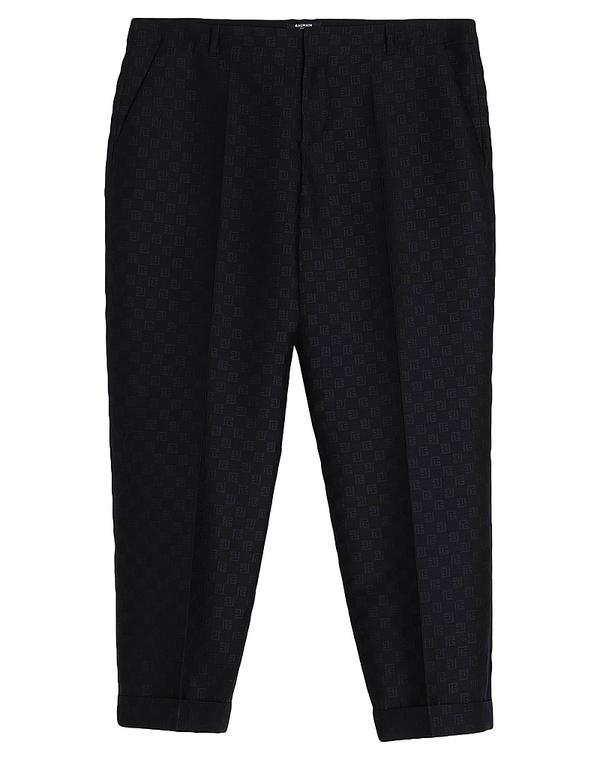 バルマン メンズ ボトムス カジュアルパンツ クラシックパンツ BALMAIN Black ブラック｜ReVida 店