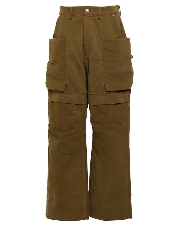 リックオウエンス メンズ ボトムス 心地よいズボン下 RICK OWENS Military Green 緑であること