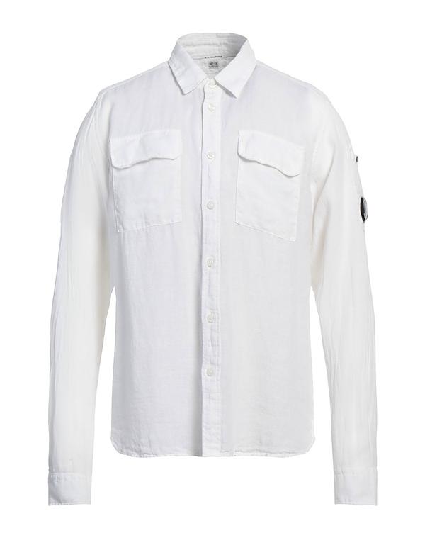 シーピーカンパニー メンズ トップス シャツ C.P. COMPANY 無地シャツ White ホワイト