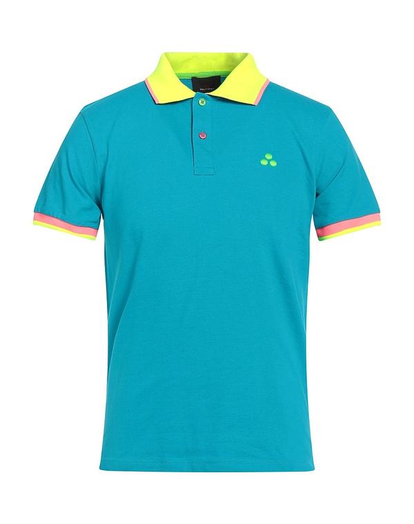 ピューテリー メンズ トップス ポロシャツ PEUTEREY ポロシャツ Azure Blue ブルー
