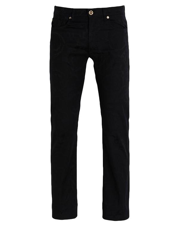 ヴェルサーチ メンズ ボトムス 心地よいズボン下 VERSACE Black 黒いこと
