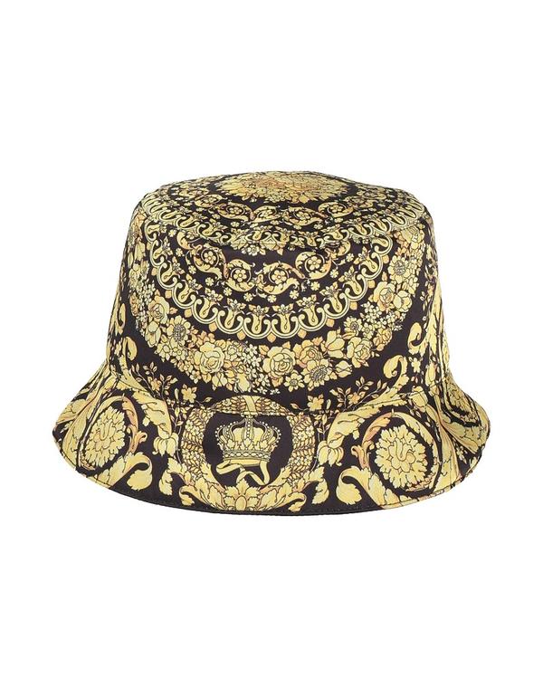 ヴェルサーチ メンズ アクセサリー 帽子 VERSACE Black ブラック|ReVida 店