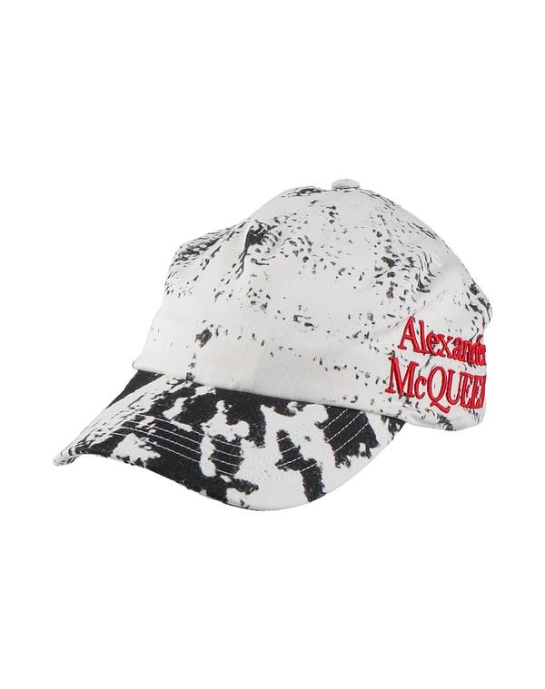 マックイーン メンズ 付属物 鳥打ち帽 MCQUEEN White 白いこと