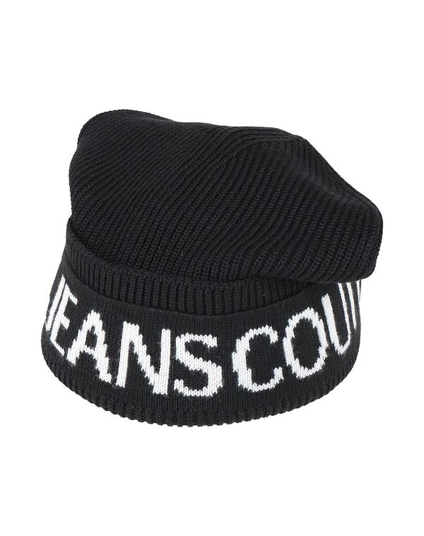 ヴェルサーチ メンズ 佩び物 かぶり笠 VERSACE JEANS COUTURE Black 黒いこと