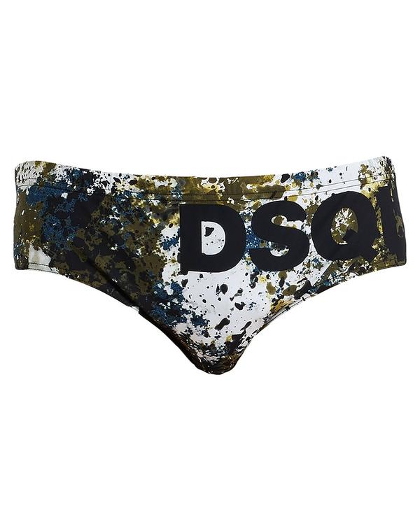ディースクエアード メンズ 海水着 二分の一ズボン下・さる股引き DSQUARED2 ( ) Military Green 緑であること