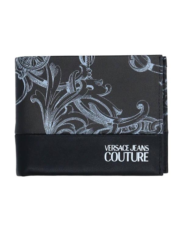 ヴェルサーチ メンズ 佩び物 札入れ VERSACE JEANS COUTURE Black 黒いこと