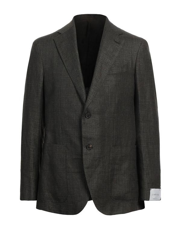 カルーゾ メンズ アウター ジャケット・ブルゾン テーラードジャケット CARUSO Dark Green グリーン｜ReVida 店