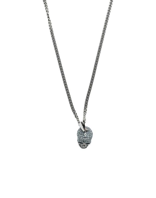 マックイーン メンズ 付属物 ネックレス・チョーカー・ペンダントトップ MCQUEEN Silver しろがね色