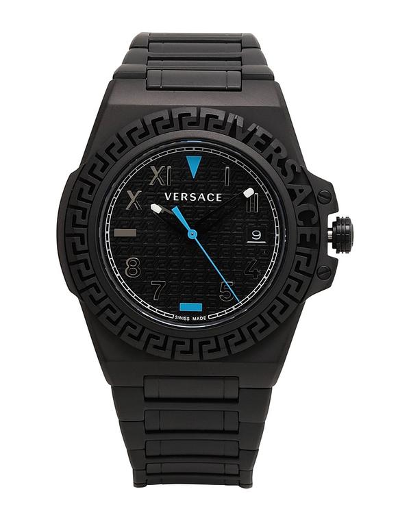 ヴェルサーチ メンズ 佩び物 ウォッチ VERSACE Black 黒いこと