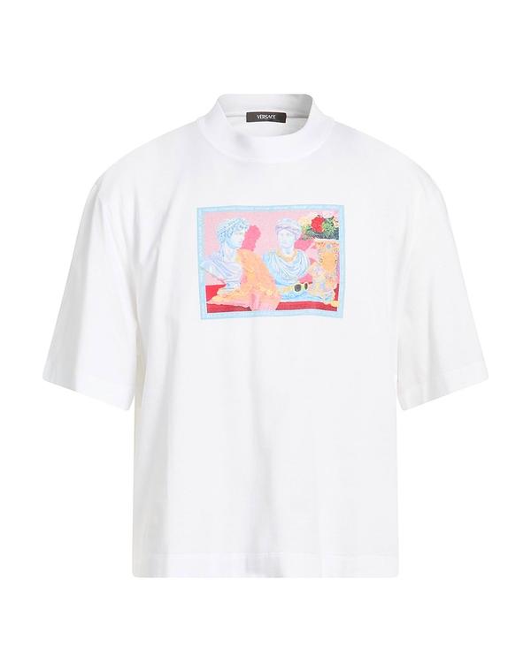 ヴェルサーチ メンズ トップス ティーシャツ VERSACE White 白いこと