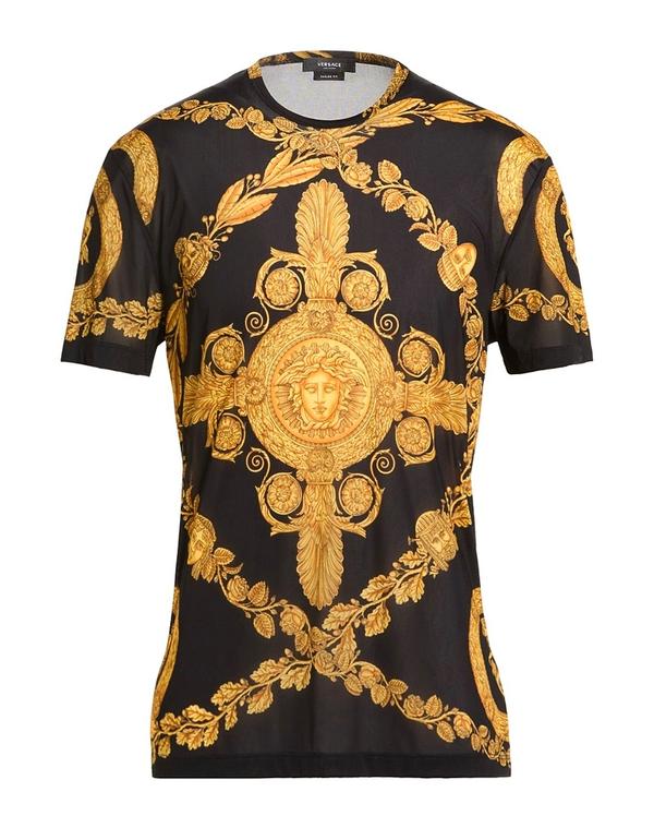 ヴェルサーチ メンズ トップス プルオーバー VERSACE Black 黒いこと