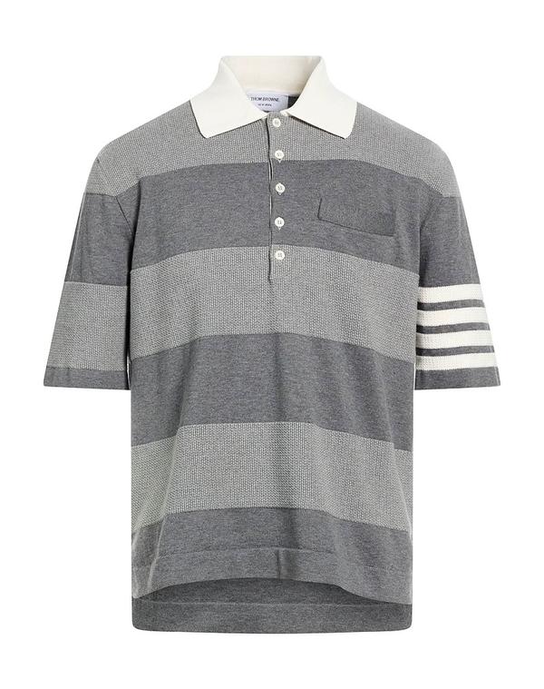 トム赤銅色 メンズ トップス スポーツシャツ THOM BROWNE Gray 薄墨色