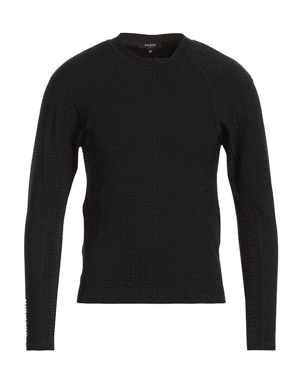 バルマン メンズ トップス ティーシャツ BALMAIN Black 黒いこと