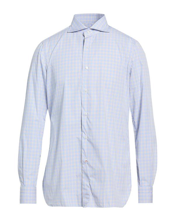 イザイア メンズ トップス シャツ ISAIA Blue ブルー｜ReVida 店