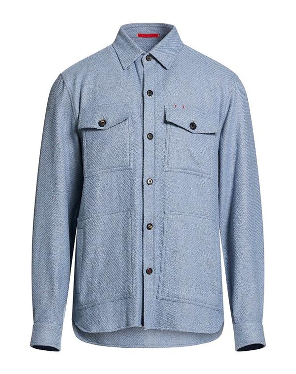 イザイア メンズ トップス プルオーバー ISAIA Light Blue 青碧