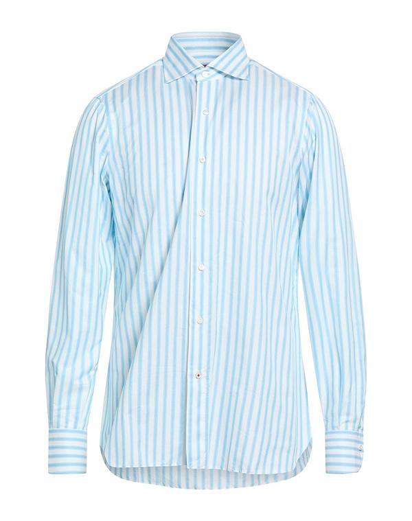 イザイア メンズ トップス シャツ ISAIA Light Blue ブルー｜ReVida 店