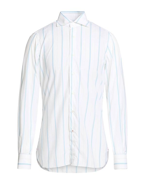 イザイア メンズ トップス シャツ ISAIA White ホワイト｜ReVida 店